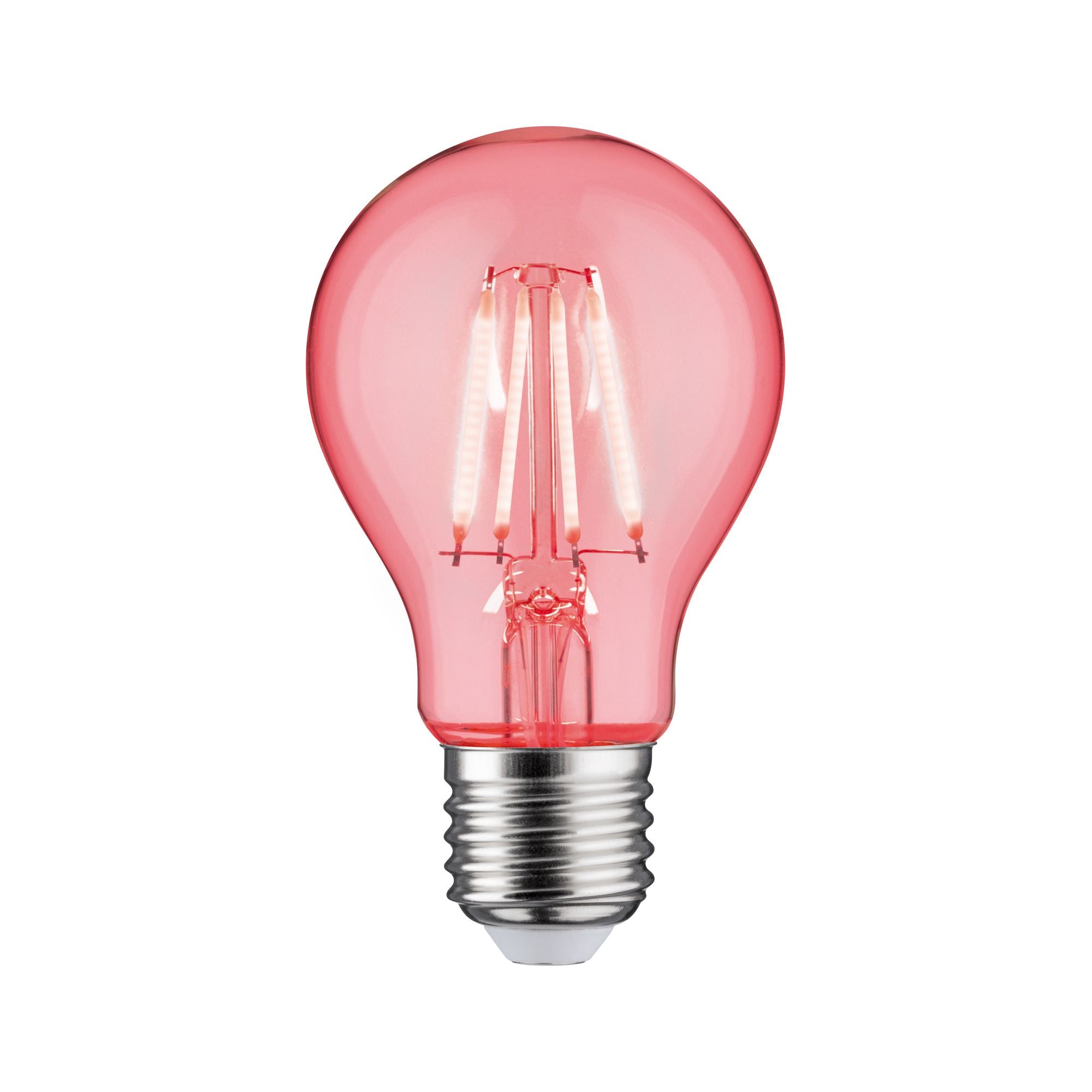 Paulmann Leuchtmittel E27 Birnenform – 40 lm, 1,3 W, Rot – 1 Stk., Klar