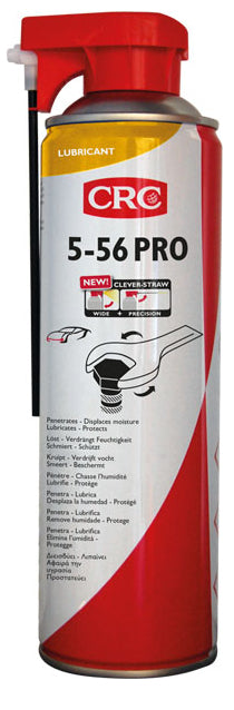 CRC Technik-Spray 5-56 PRO CLEVER-STRAW – Schmiermittel-Spray, 500 ml – für Metall