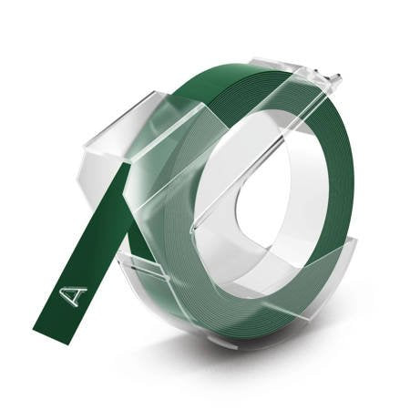 DYMO Schriftband – 9 mm × 3 m, grün, weiss