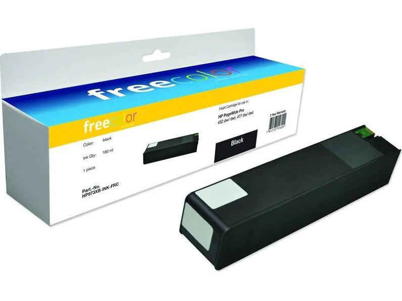 Freecolor Tintenpatrone 973, Schwarz, 10'000 Seiten, Kompatibel – für HP PageWide Pro 452, 477