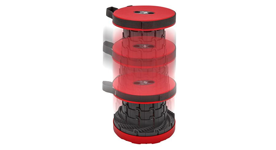 Wedo Hocker Sittogo – Sitzhöhe 6,5–44 cm, 135 kg, rot