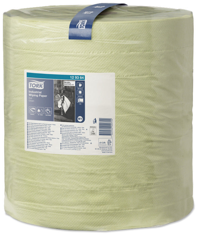 Tork Putzrolle Industrie – 3-lagig – 36,9 × 34 cm – 1'000 Blatt – grün
