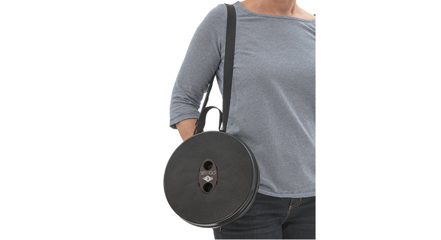 Wedo Hocker Sittogo – Sitzhöhe 6,5–44 cm, 135 kg, Schwarz