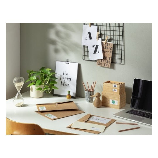 Avery Etiketten, 105 mm × 148 mm, naturweiss, Altpapier, permanent, 10 Blatt (40 Etiketten)