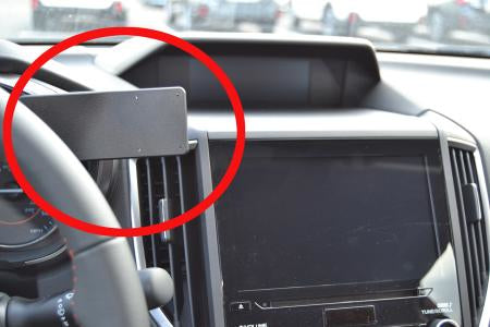 Brodit Auto-Halterung, Klemmhalterung, senkrecht – universal – Schwarz, Kunststoff/ABS