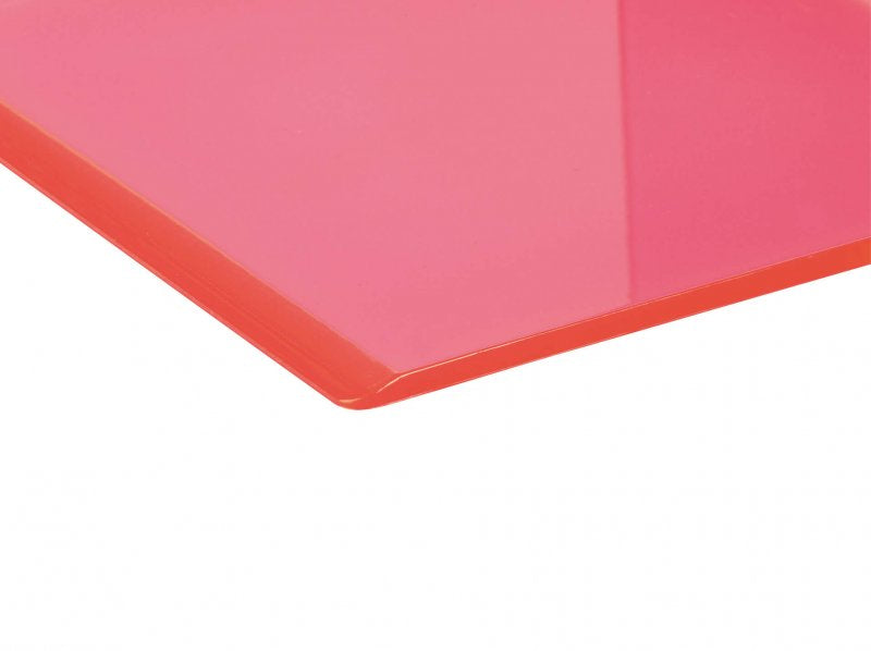 MAUL Buchstützen – pink transparent – 100 × 130 mm – Acryl, 2 Stück