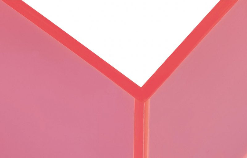 MAUL Buchstützen – pink transparent – 100 × 130 mm – Acryl, 2 Stück