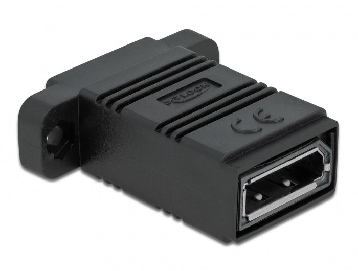 DeLOCK 81309 Adapter DisplayPort zu DisplayPort – 8K (7680 × 4320) @ 30 Hz, HDCP, Schwarz