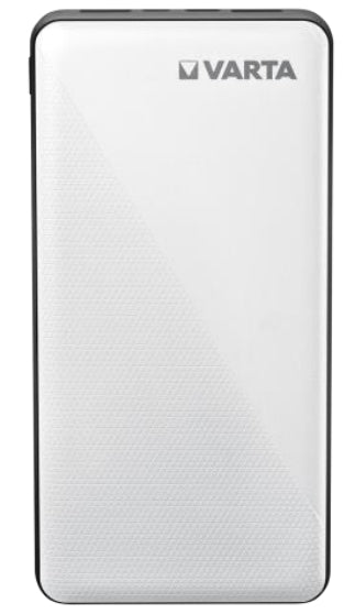 Varta Powerbank 20000 mAh, PD 20 W, 2× USB-C, 1× USB-A, mit Durchgangsladung, für Smartphones, weiss