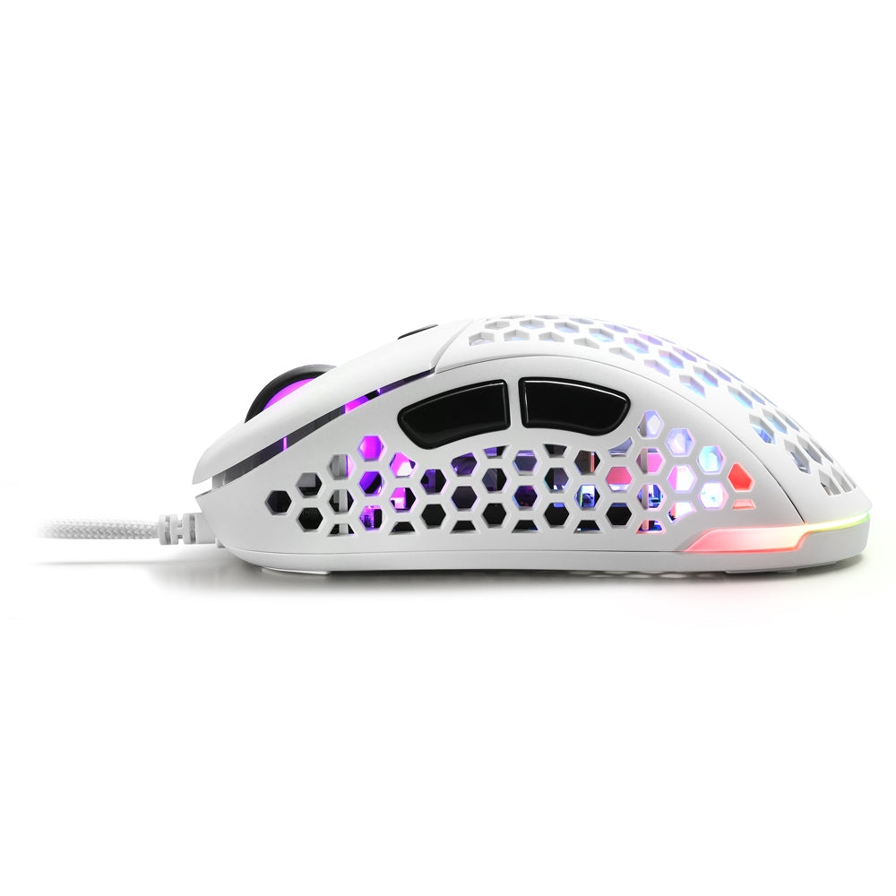 Sharkoon Light 200 – Gaming-Maus – Kabelgebunden (USB‑A), 16000 DPI, Beidhändig, Weiss