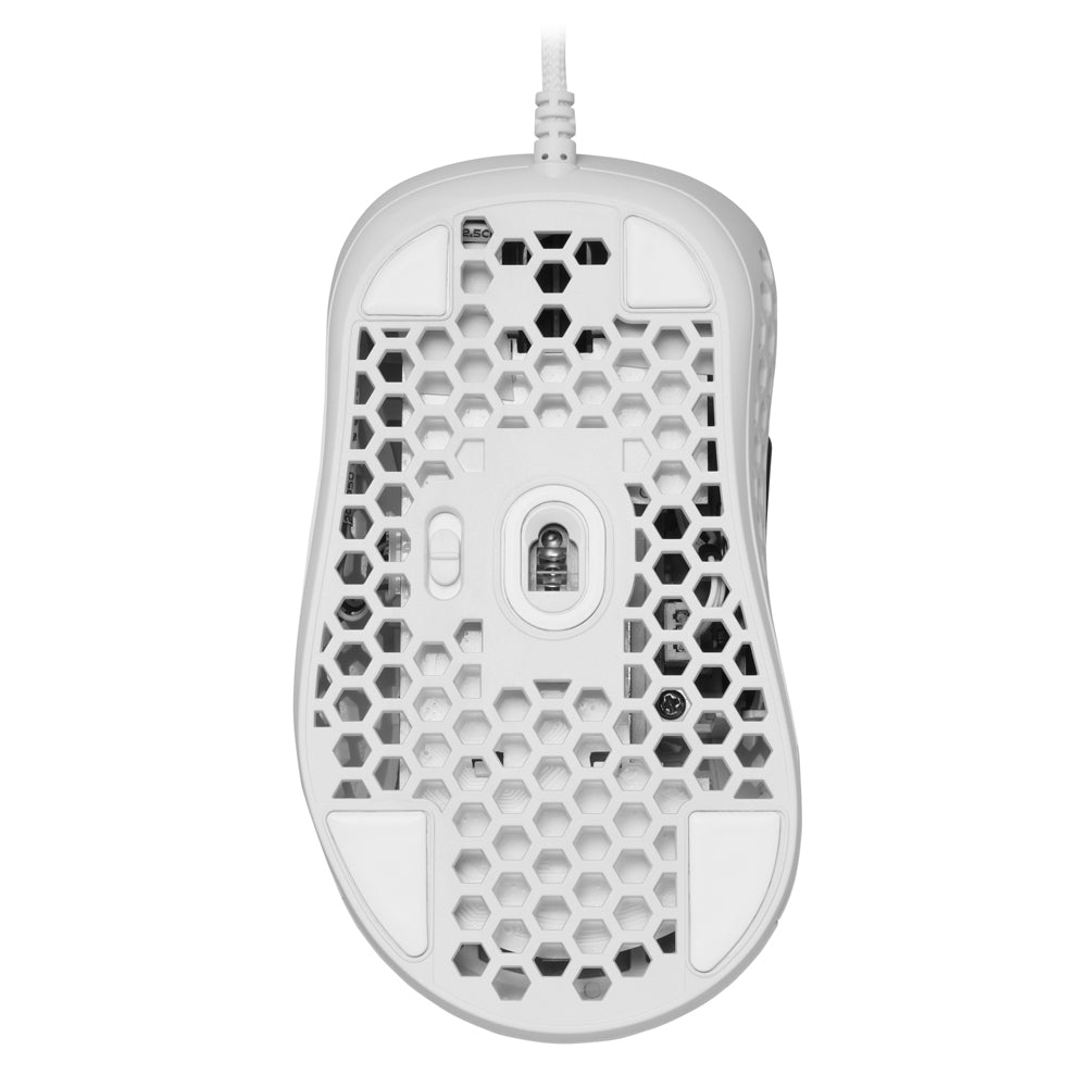 Sharkoon Light 200 – Gaming-Maus – Kabelgebunden (USB‑A), 16000 DPI, Beidhändig, Weiss
