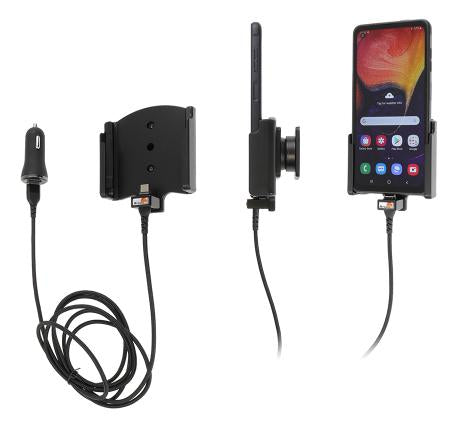 Brodit Auto-Ladegerät – 2× USB, Zigarettenanzünder – für Samsung Galaxy Xcover Pro – Schwarz