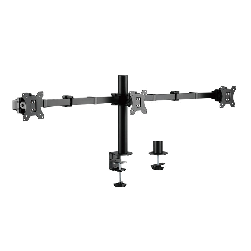 LogiLink BP0107 – Monitorarm Tischhalterung – Klemme/Durchführung – 3 Monitore – 17–27"