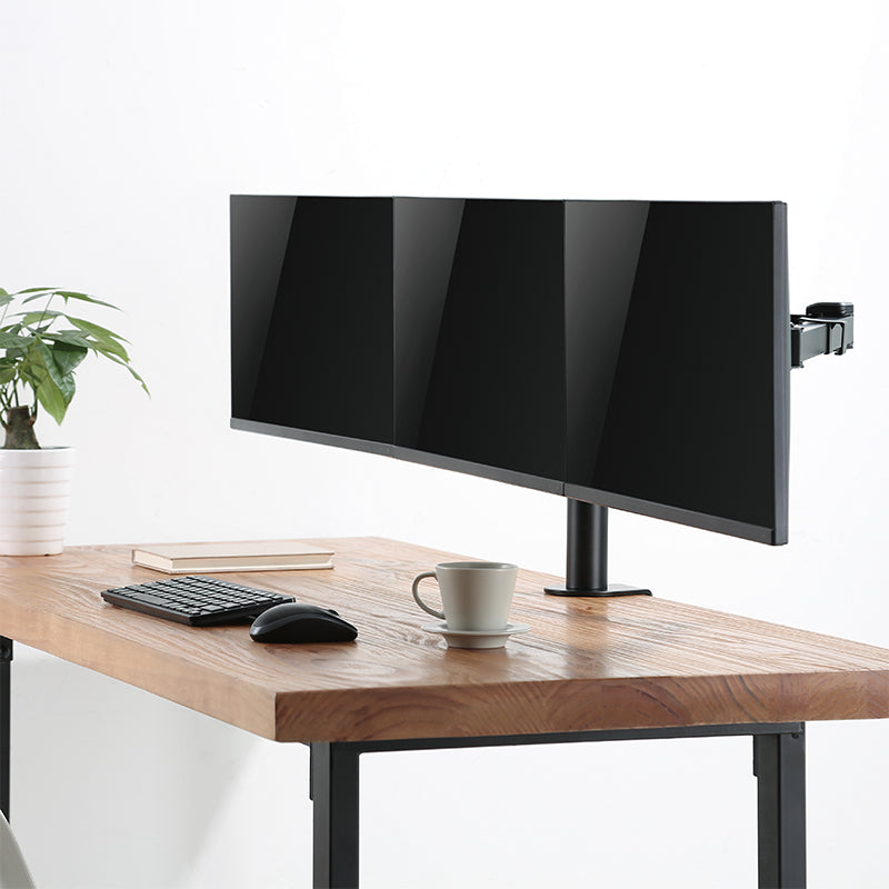 LogiLink BP0107 – Monitorarm Tischhalterung – Klemme/Durchführung – 3 Monitore – 17–27"