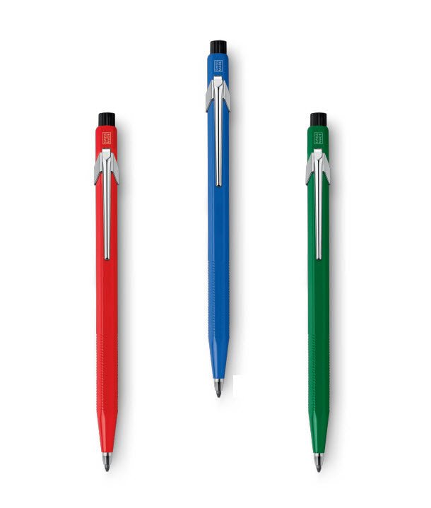 Caran d-Ache Caran d'Ache Fixpencil Fallminenstift – 2 mm, B, assortiert (blau, grün, rot), 10 Stück
