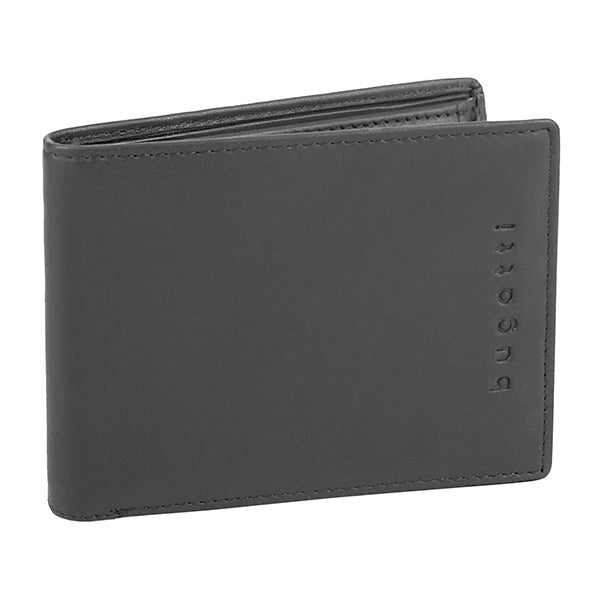 Bugatti cases Bugatti – Romano Scheintasche – RFID-Schutz, 4 Kartentaschen, Münzfach – 120×90×10 mm – Schwarz – 1 Stk.