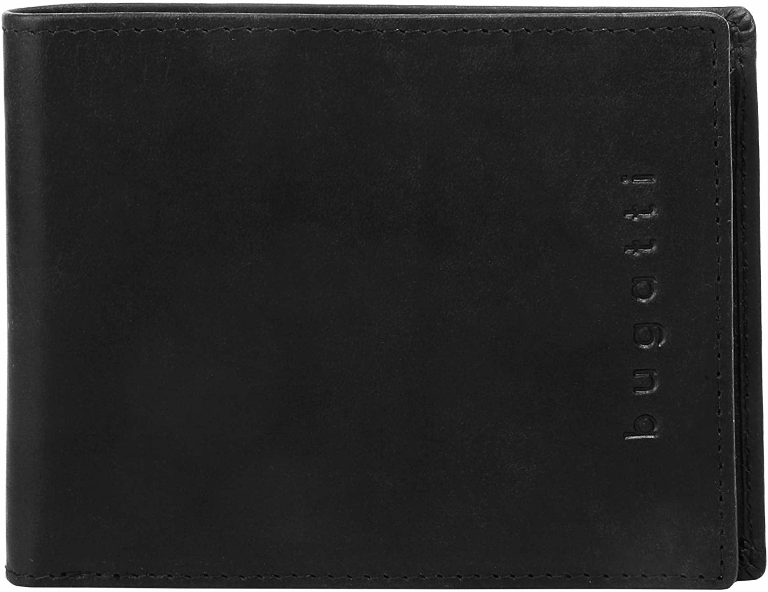 Bugatti cases Bugatti – Romano Scheintasche – RFID-Schutz, 4 Kartentaschen, Münzfach – 120×90×10 mm – Schwarz – 1 Stk.