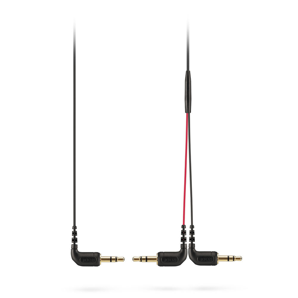 RØDE 3,5-mm-Splitterkabel – 2× Stecker auf TRS-Stecker – 0,28 m, Rot, für DCS-1, Wireless GO, VideoMic NTG usw.