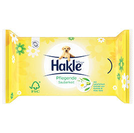 Hakle Feuchttücher – mit Kamille und Aloe Vera – 4 × 42 Blatt