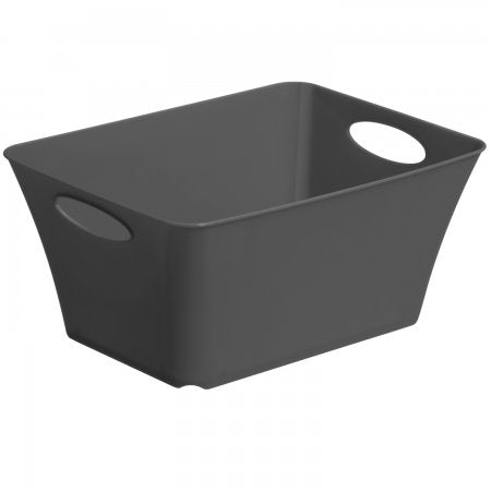 Rotho Aufbewahrungsbox Living – Kunststoff, Anthrazit, 32,1 × 26 × 43,1 cm