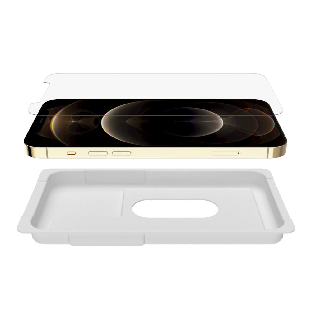 Belkin Tempered Glass Displayschutz – für Apple iPhone 12 Pro Max – Gehärtetes Glas, antimikrobiell