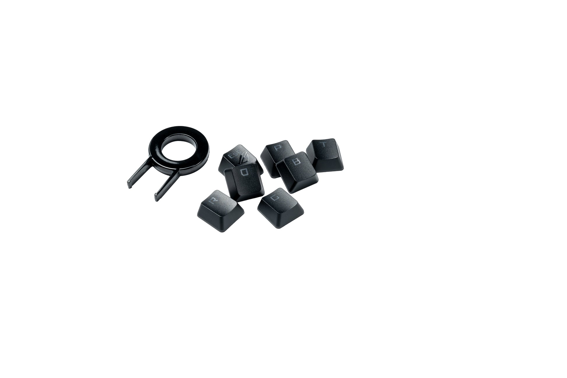 ASUS ROG AC03 – Tastaturkappen-Set, PBT, Schwarz, Cherry-MX kompatibel, für gängige Layouts