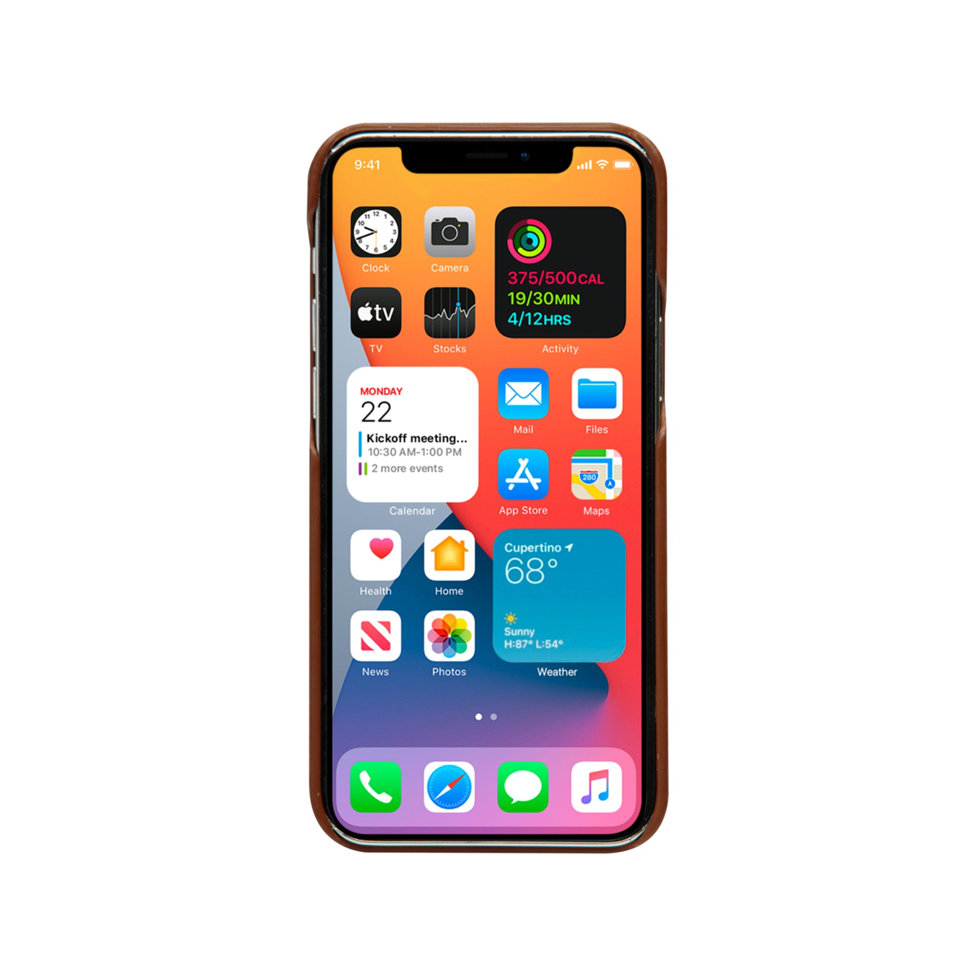 dbramante1928 Lynge – Wallethülle – für Apple iPhone 12 mini – mit Ständer, 3 Kartenfächer, Leder, Beige