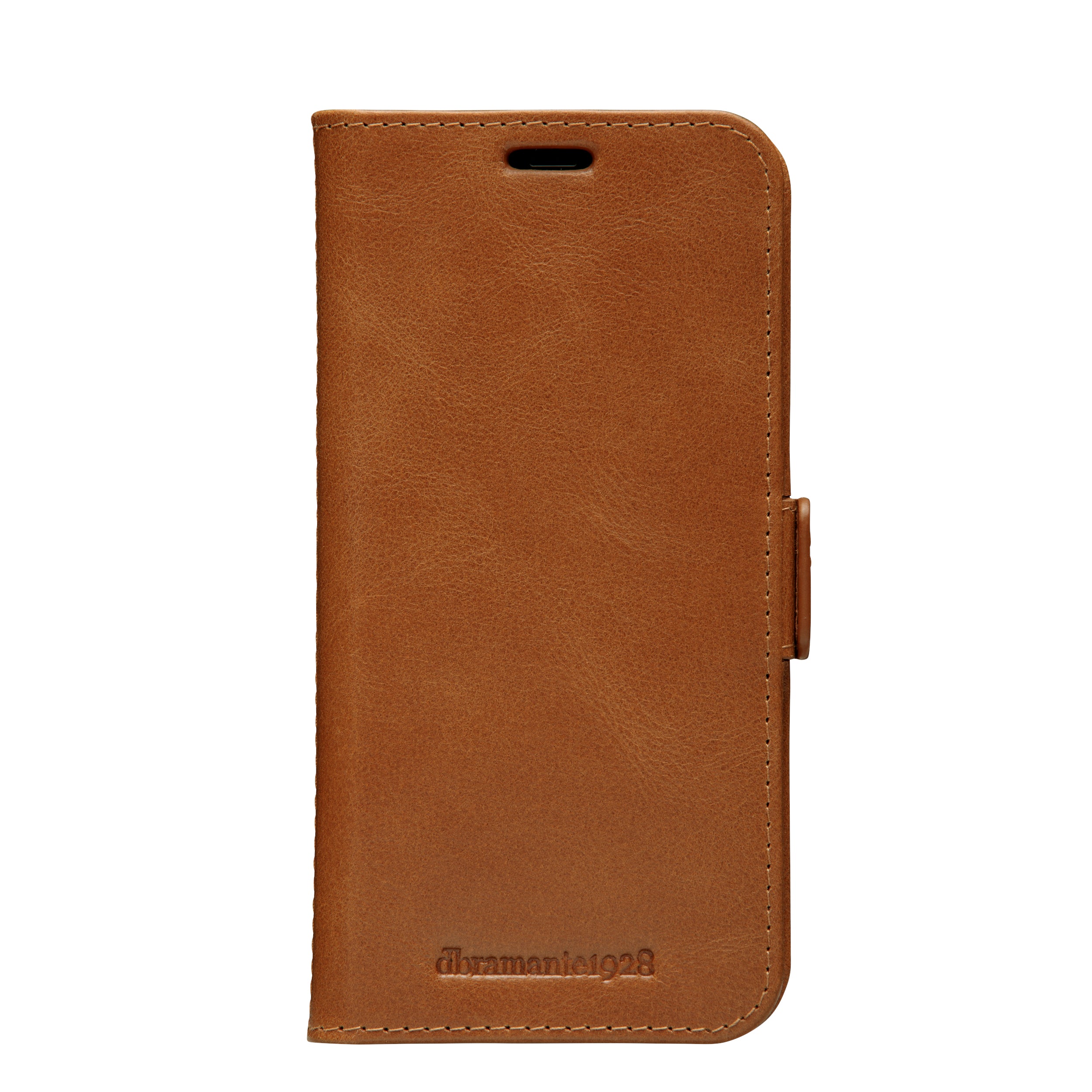 dbramante1928 Copenhagen Slim Wallethülle – für Apple iPhone 12/12 Pro, 3 Kartenfächer, Leder, Braun