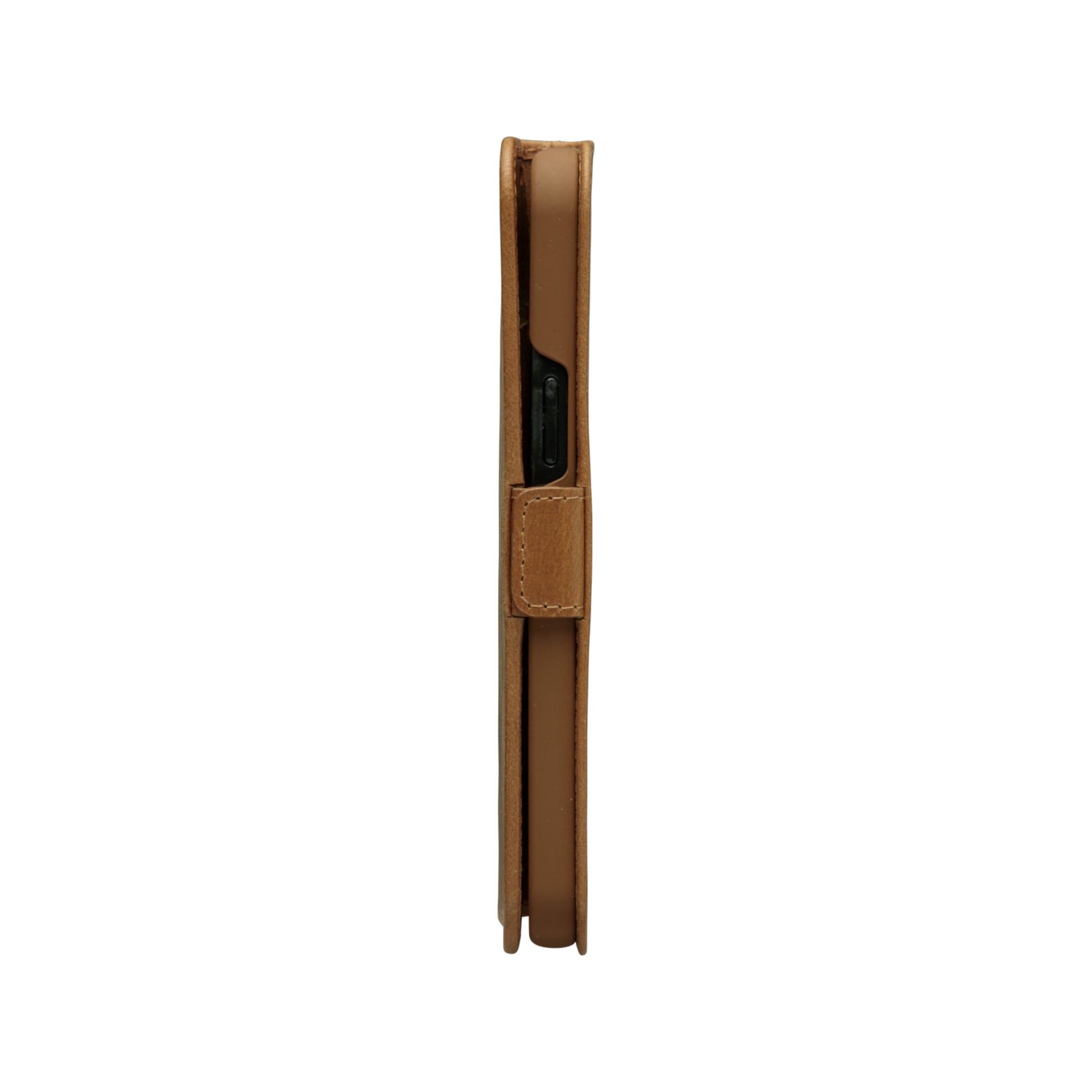 dbramante1928 Copenhagen Slim Wallethülle – für Apple iPhone 12/12 Pro, 3 Kartenfächer, Leder, Braun