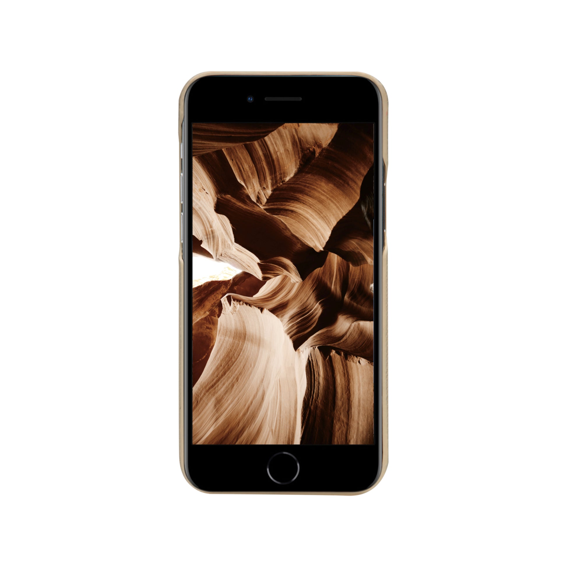 dbramante1928 New York – Wallethülle – für Apple iPhone SE/8/7, 3 Kartenfächer, Leder, Sand, Magnetverschluss