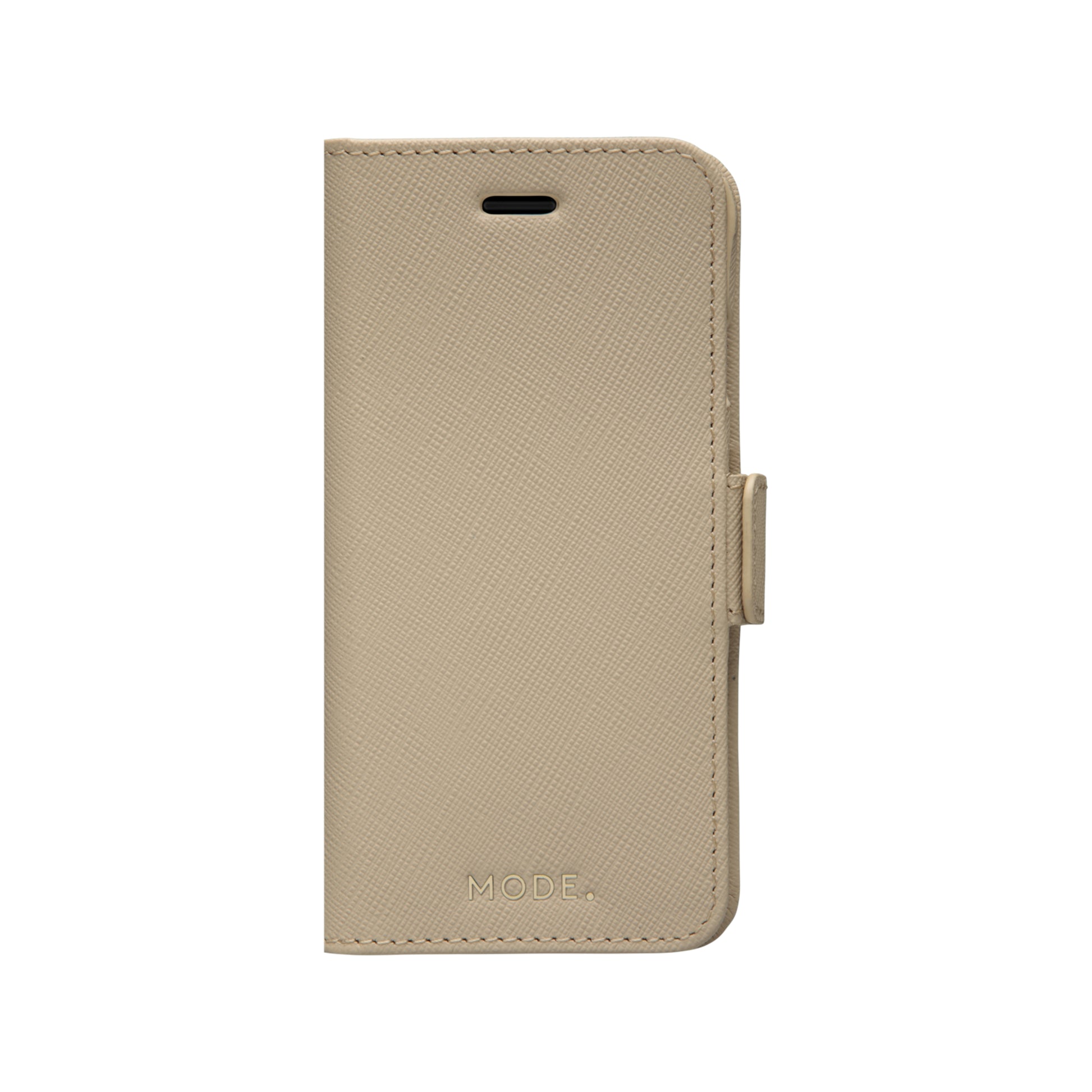 dbramante1928 New York – Wallethülle – für Apple iPhone SE/8/7, 3 Kartenfächer, Leder, Sand, Magnetverschluss