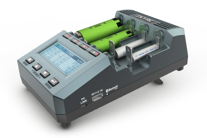 SkyRC MC3000 Ladegerät – mit Display, Akku-Analyzer – für HR6/AA/Mignon, Li-Ion-Akkus