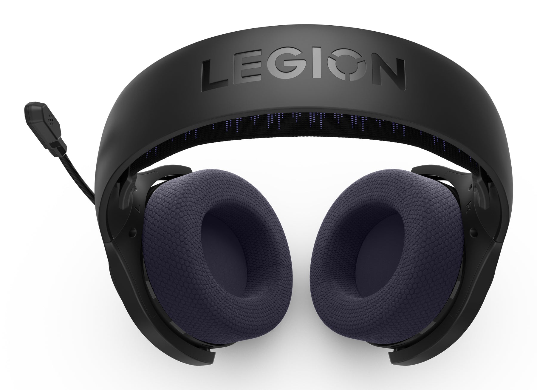 Lenovo Legion H410 Gaming-Headset – Over-Ear, Stereo, BT, mit USB-A-Dongle, Schwarz/Violett, BT 5.2