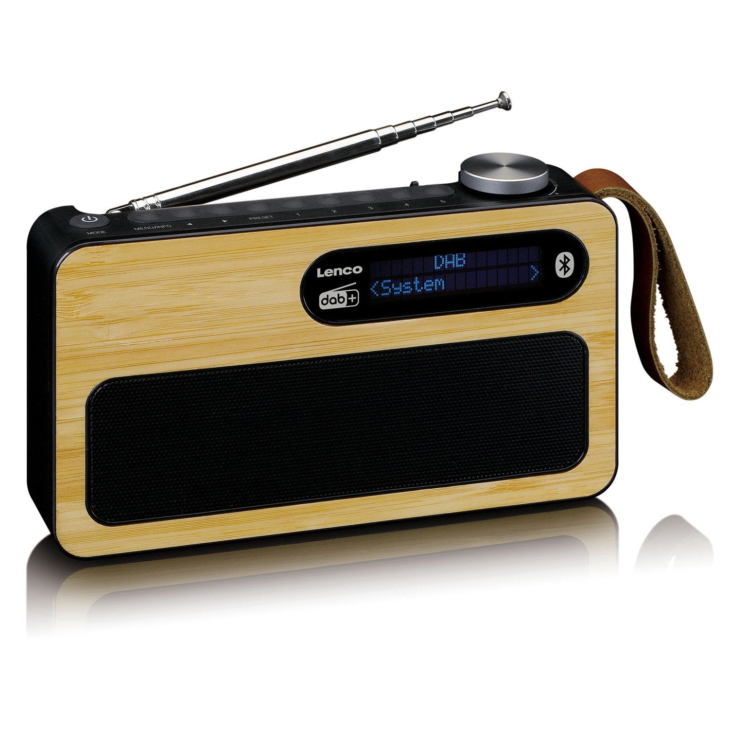 Lenco PDR-040 – DAB-/Internetradio – Portabel – DAB+, UKW, Bluetooth, Akkubetrieb – Schwarz