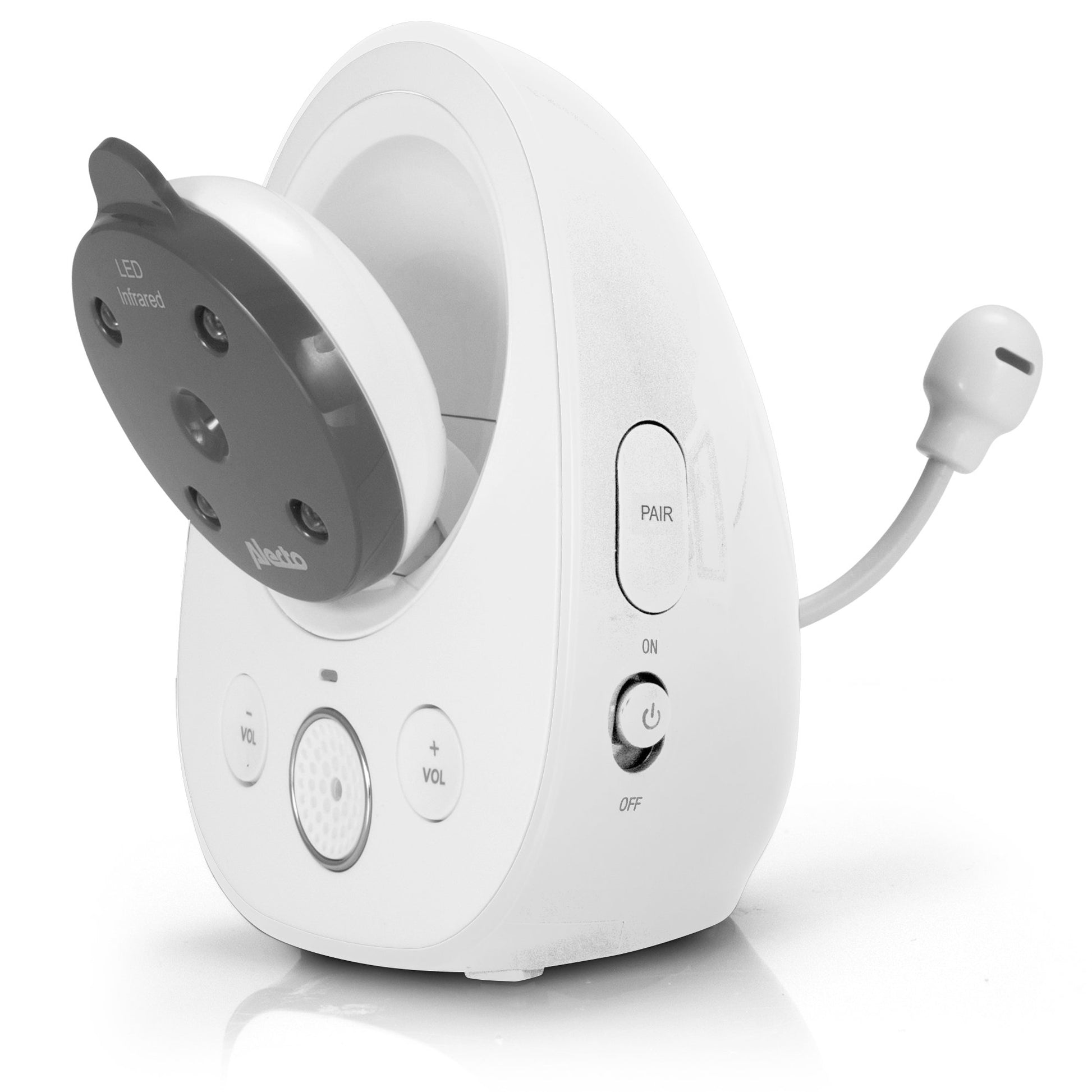 Alecto DVM-77 Babyphone – Nachtsicht – 2-Wege-Audio – Akku/Netz