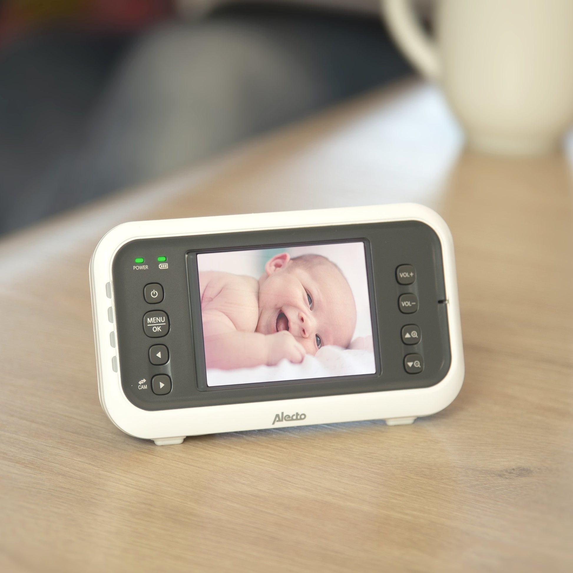 Alecto DVM-77 Babyphone – Nachtsicht – 2-Wege-Audio – Akku/Netz