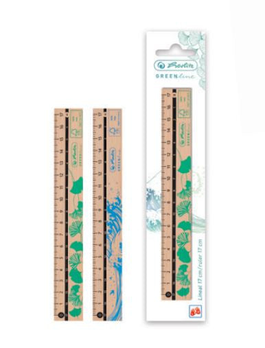 Herlitz Lineal – Holz – 17 cm – Braun