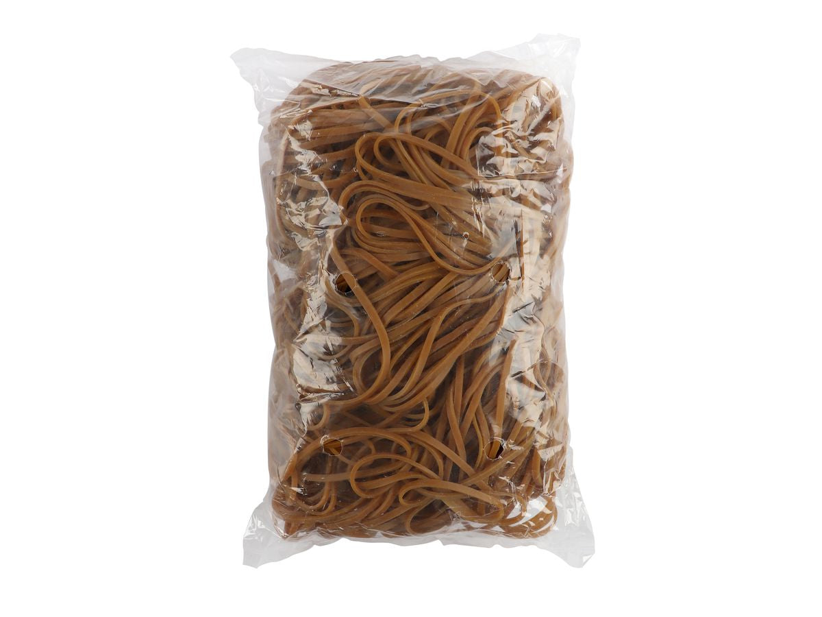 Buroline BÜROLINE Gummibänder – 168 × 140 mm, Ø 80 mm, braun, Naturkautschuk, 570 g