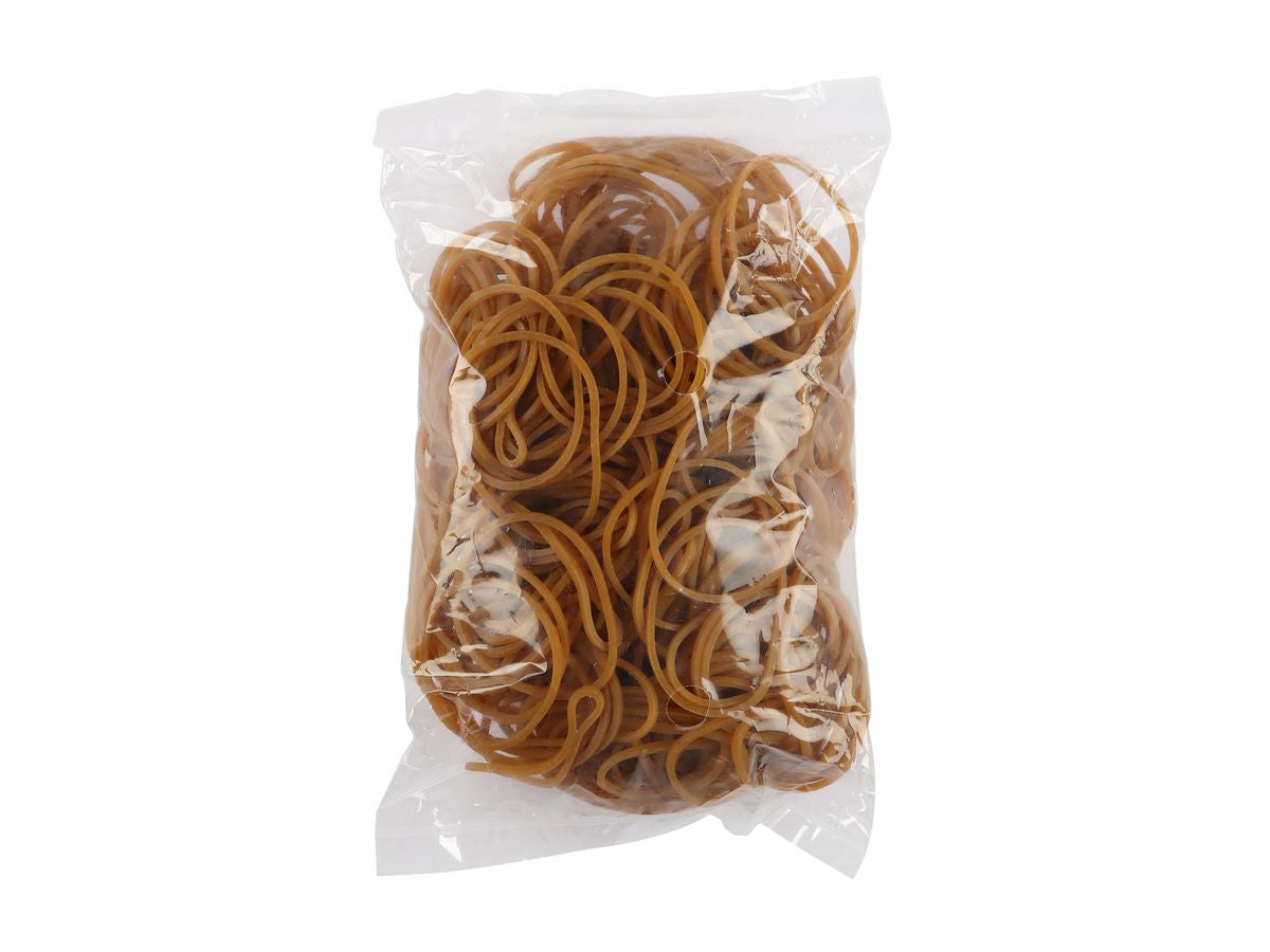 Buroline BÜROLINE Gummibänder – 111 × 82 mm, Ø 30 mm, braun, Naturkautschuk, 124 g