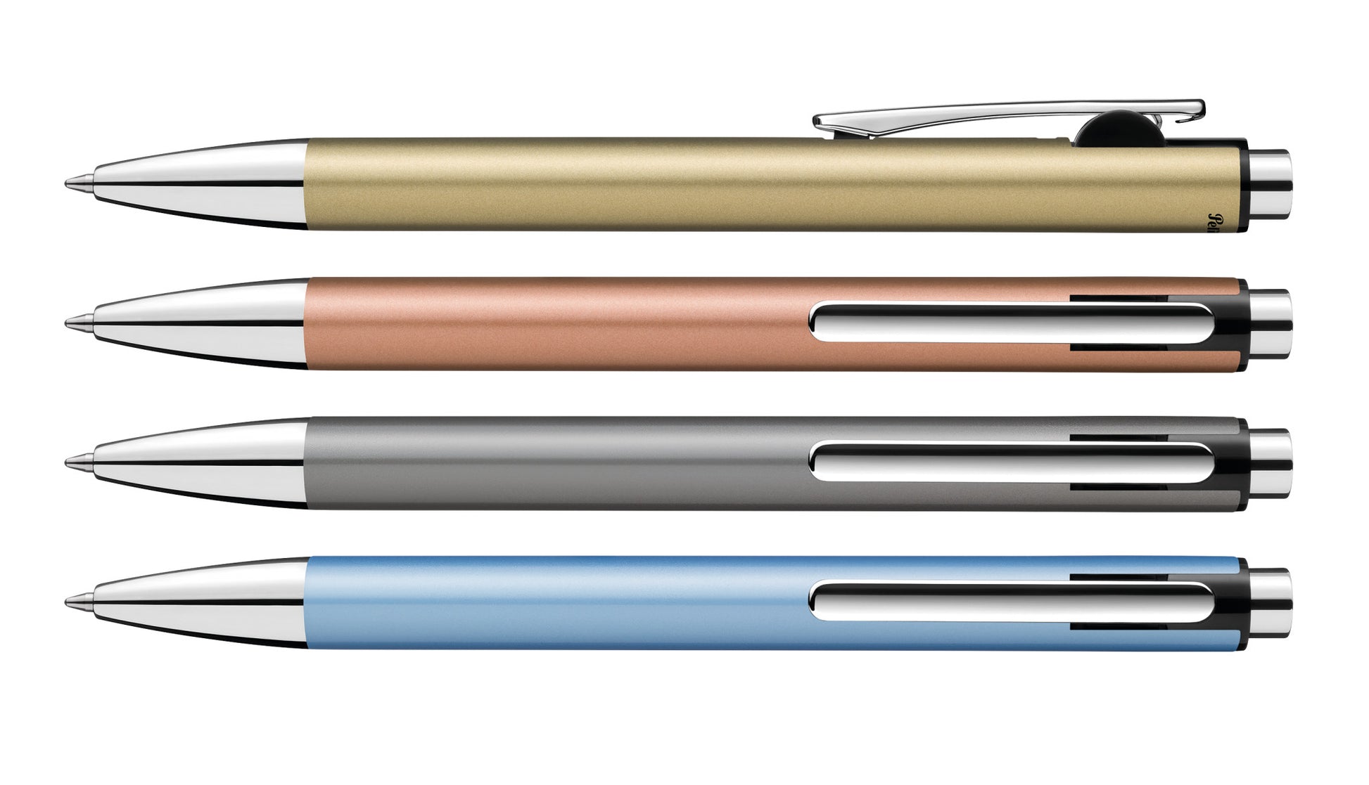 Pelikan Snap Kugelschreiber – Blau, Spitze 0,5 mm, Druck, Metall, Roségold, dokumentenecht, nachfüllbar