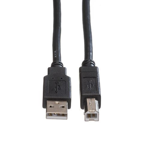 ROLINE GREEN USB-A auf USB-B Kabel – USB 2.0 (480 Mbit/s) – 0,8 m – vergoldete Kontakte – für Drucker