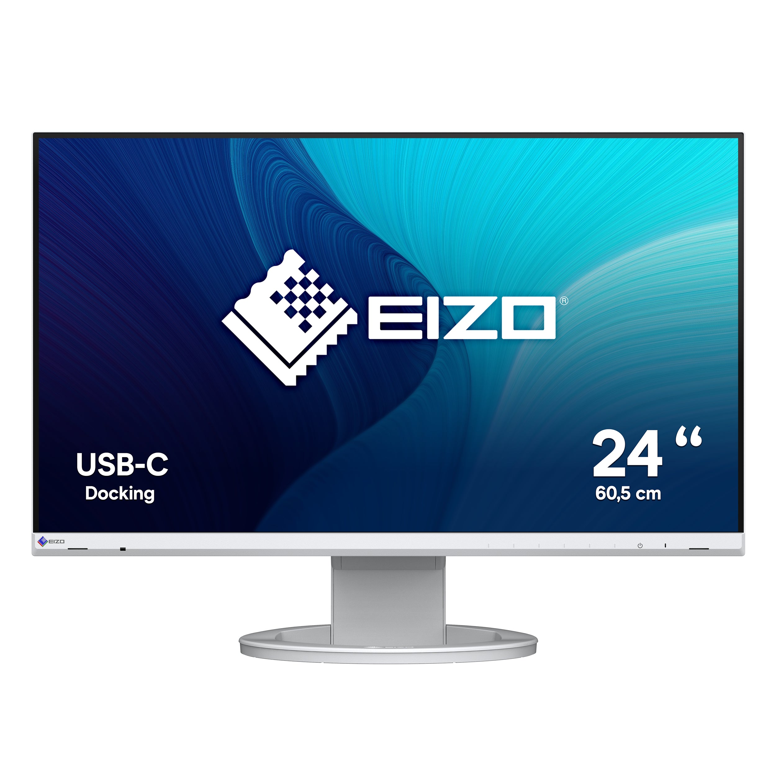 EIZO EV2480-Swiss Edition – Monitor, 23,8", IPS, 60 Hz, 250 cd/m², USB-C, Lautsprecher, VESA 100 × 100, Weiss