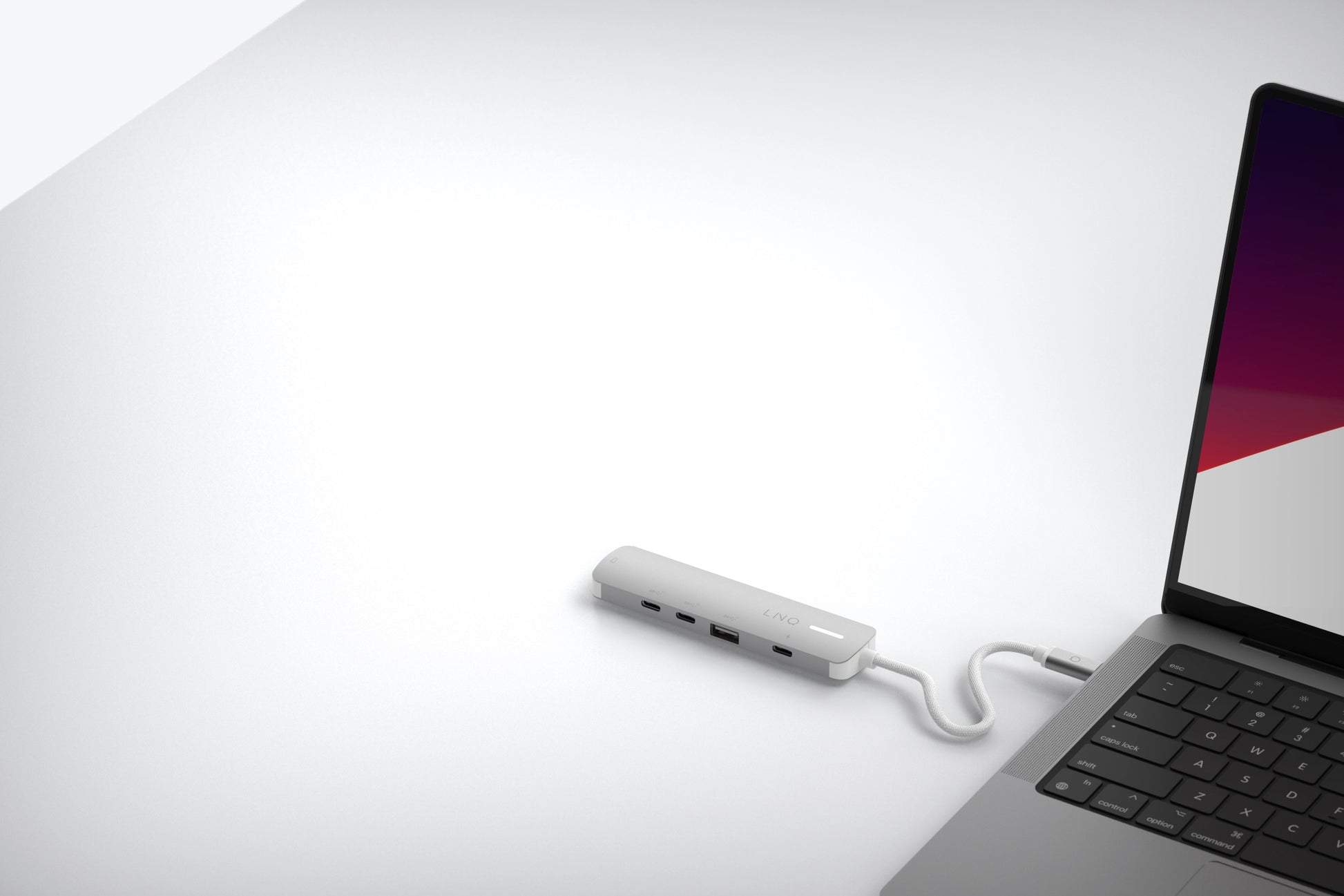 LINQ ProConnect Multiport-Adapter – USB-C, 1× HDMI, 1× USB-A, 3× USB-C, 140 W PD, 2.5GbE