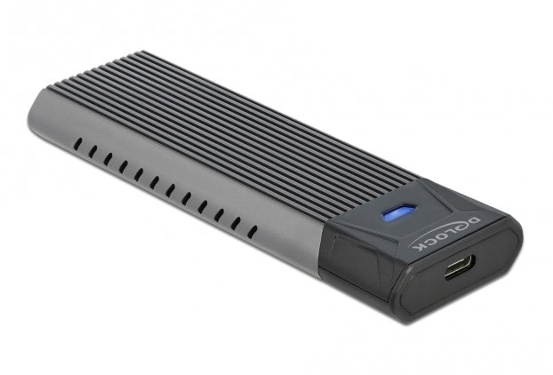 DeLOCK M.2 SSD-Gehäuse – 1-Bay extern – USB 3.2 Gen 2 (10 Gbit/s), USB-C – für M.2 NVMe (PCIe) und M.2 SATA