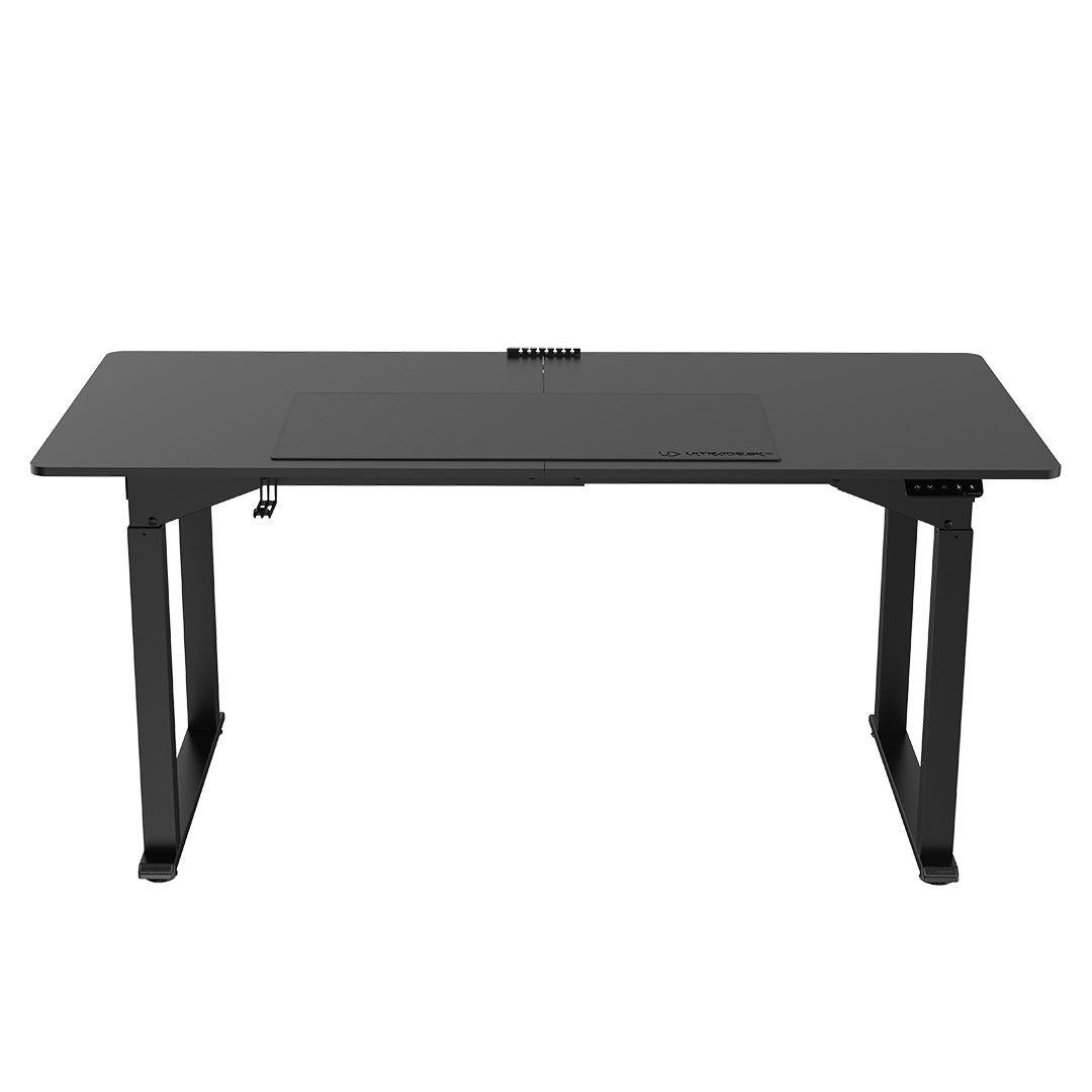 Ultradesk Uplift Gaming-Tisch – 160 × 75 cm, höhenverstellbar, schwarz, Stahl