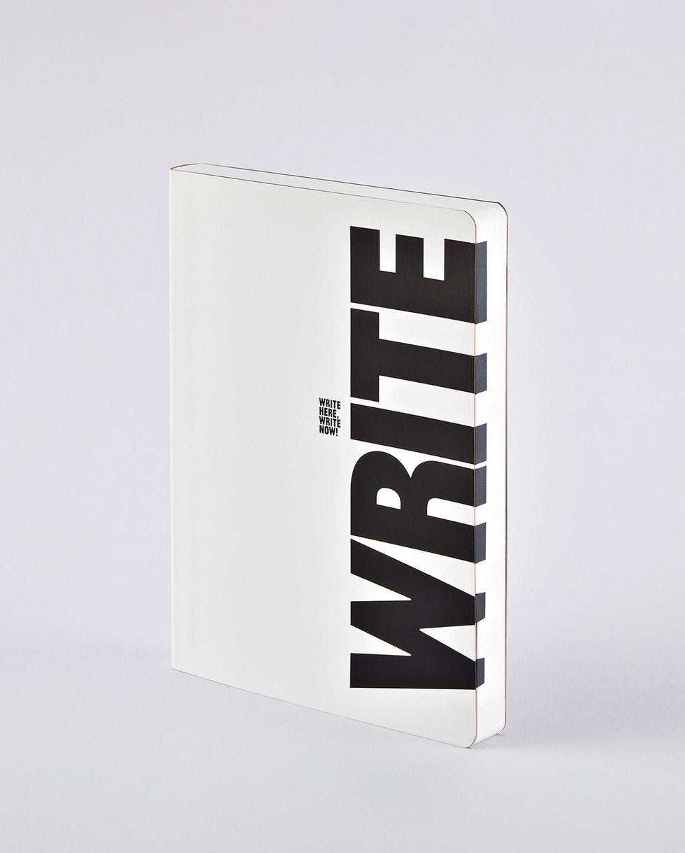 nuuna Notizbuch – 165 × 220 mm – 5 mm punktiert – 256 Seiten – 120 g/m² – Softcover, schwarz/weiss