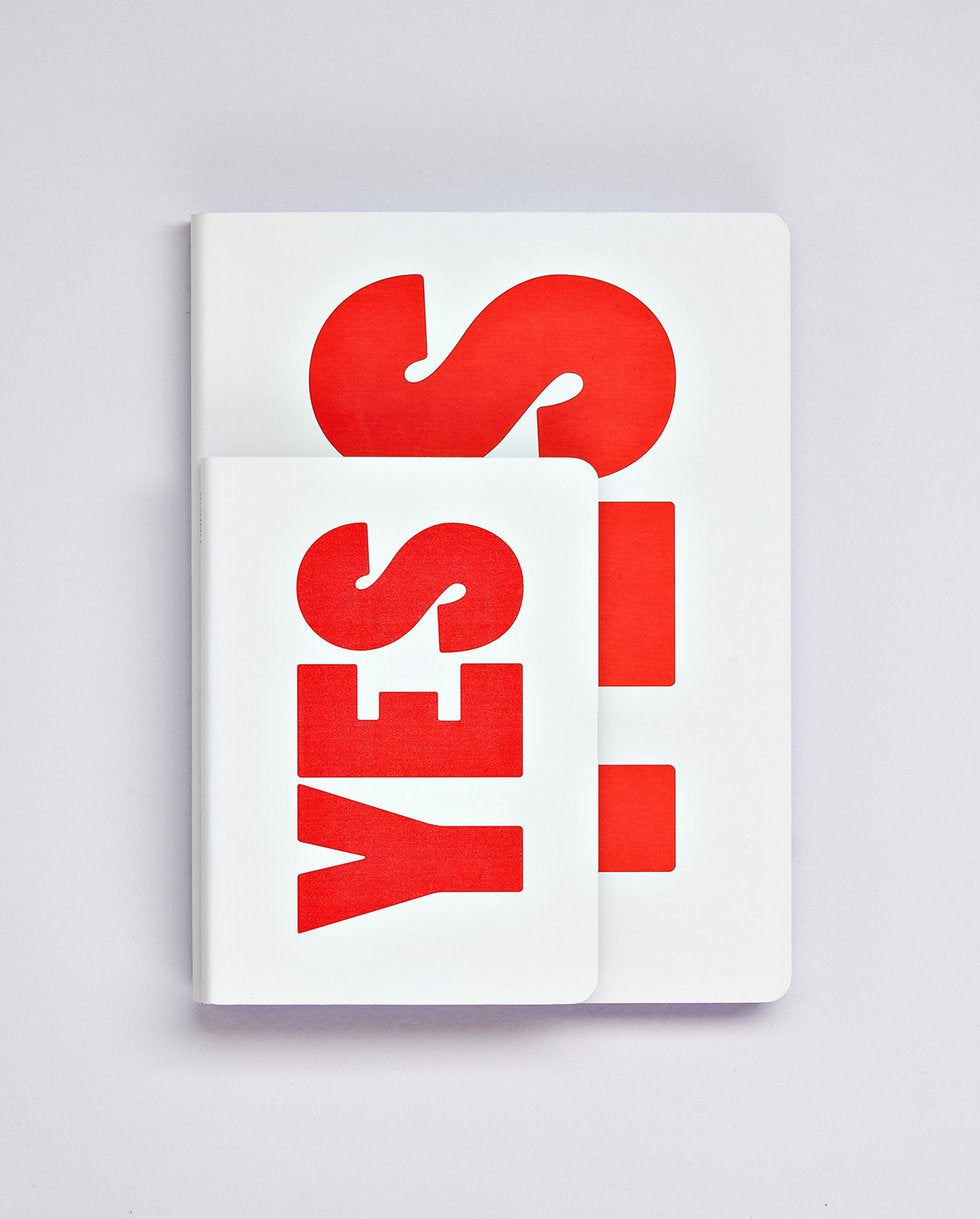 nuuna Notizbuch Graphic L, A5, 256 Seiten – rot, gelb