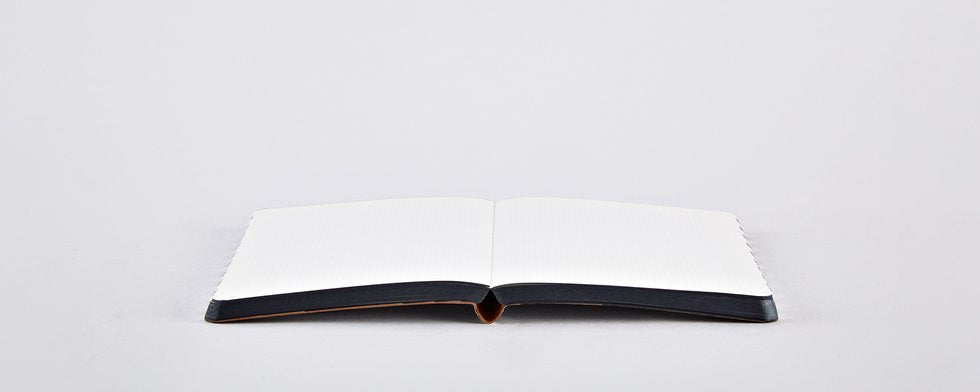 nuuna Notizbuch, A6, 176 Seiten – schwarz, weiss