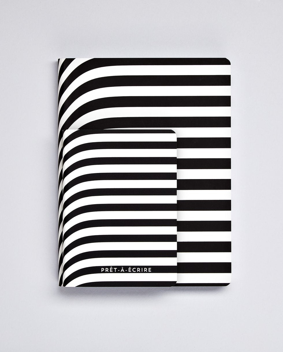 nuuna Notizbuch, A6, 176 Seiten – schwarz, weiss