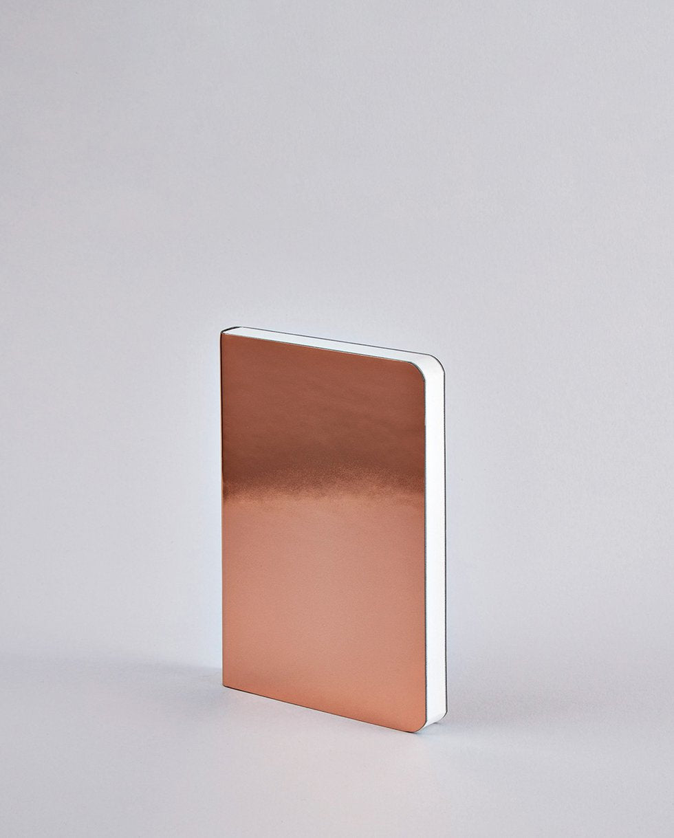 nuuna Notizbuch Shiny Starlet S, A6, 176 Seiten – kupfer